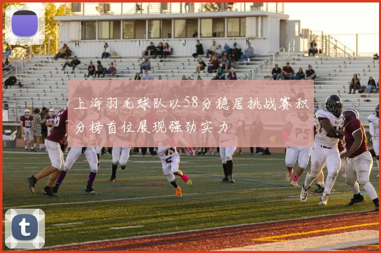 上海羽毛球队以58分稳居挑战赛积分榜首位展现强劲实力