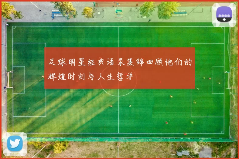 足球明星经典语录集锦回顾他们的辉煌时刻与人生哲学